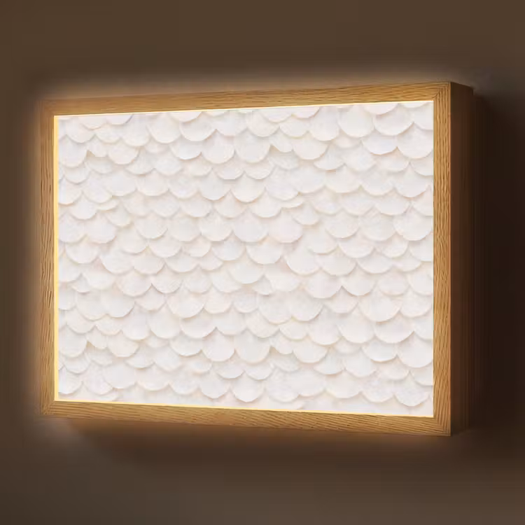 Schubben - Wit - Elegant Light Box met batterij (Wandlamp) middel 907 -z3d_website