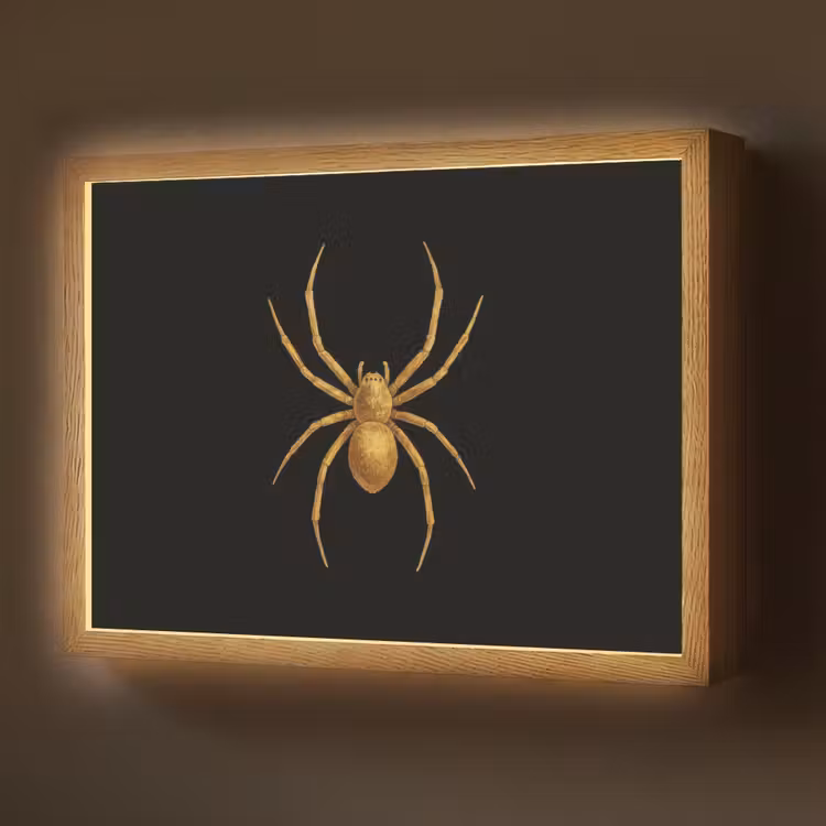 Spin - Goud - Minimalistisch - Poten Light Box met batterij (Wandlamp) middel -z3d_website