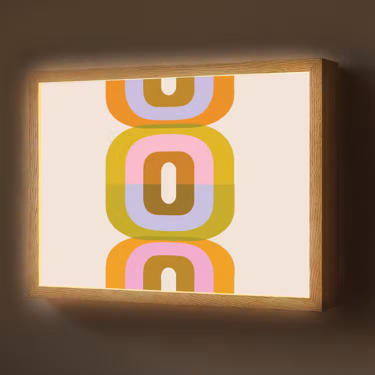 Stapel - Vormen - Geblokt - Oranje Light Box met batterij (Wandlamp) middel -z3d_website