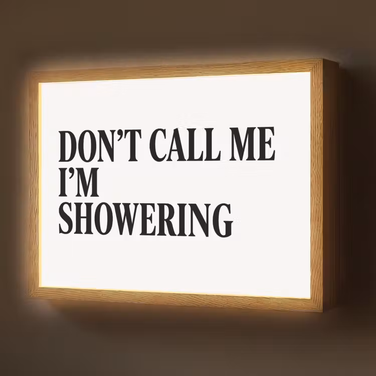 Tekst - Modern - Zwart - Wit Light Box met batterij (Wandlamp) middel -z3d_website