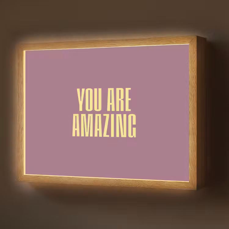 Tekst - Paars - Amazing Light Box met batterij (Wandlamp) middel -z3d_website