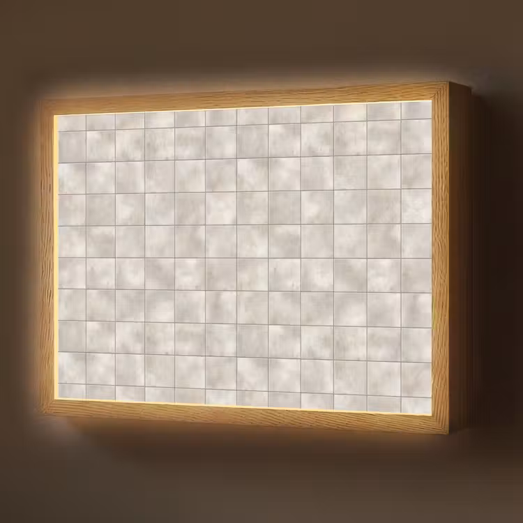 Tegels - Natuurlijk - Grijs Light Box met batterij (Wandlamp) middel 907 -z3d_website