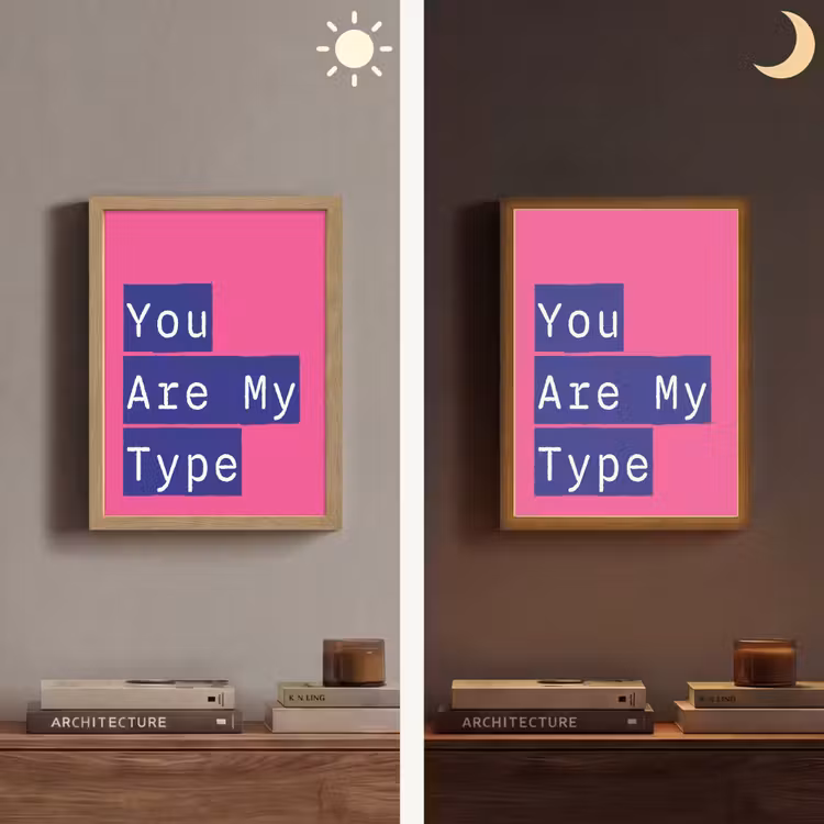 Valentijn - Tekst - Love Light Box met batterij (Wandlamp) middel -sfeer3