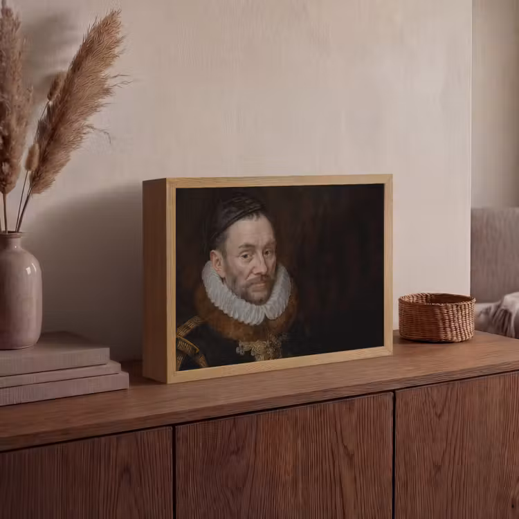 Willem van Oranje - Schilderij - Oude meesters - Kunst Light Box met batterij (Wandlamp) middel -sfeer2