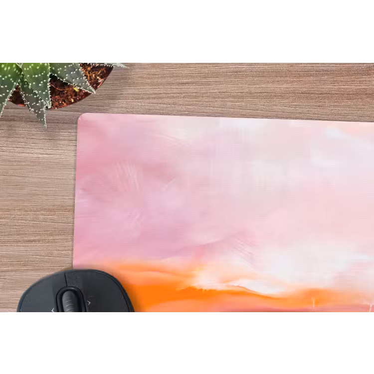 Abstract - Kleuren - Modern - Kunst - Roze muismat rubber klein -closeup
