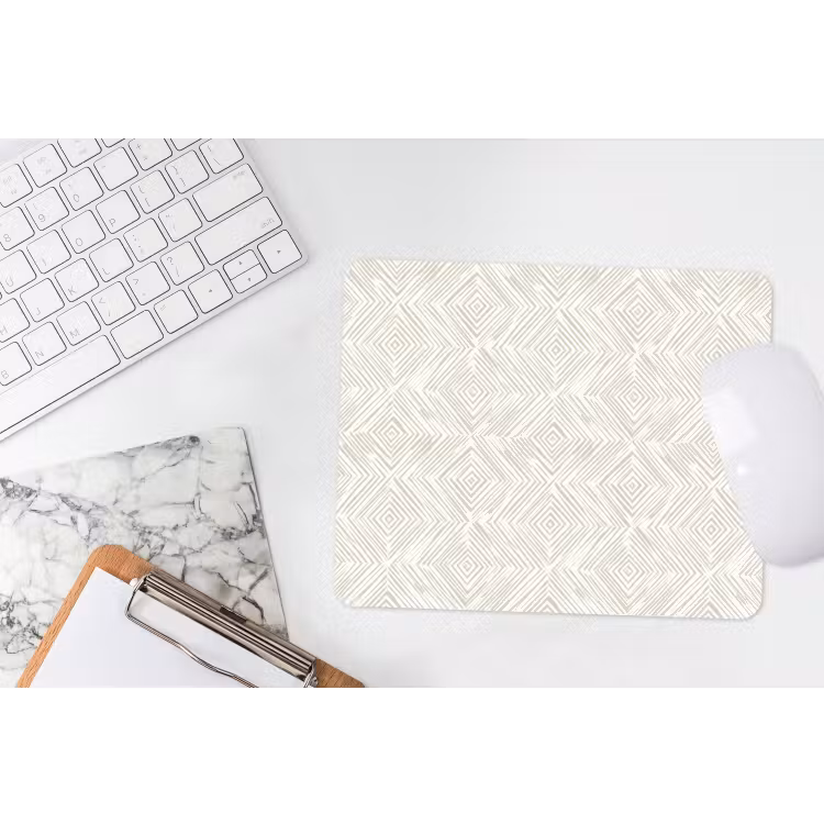 Abstract - Ruiten - Beige muismat rubber klein 262 -witbureau