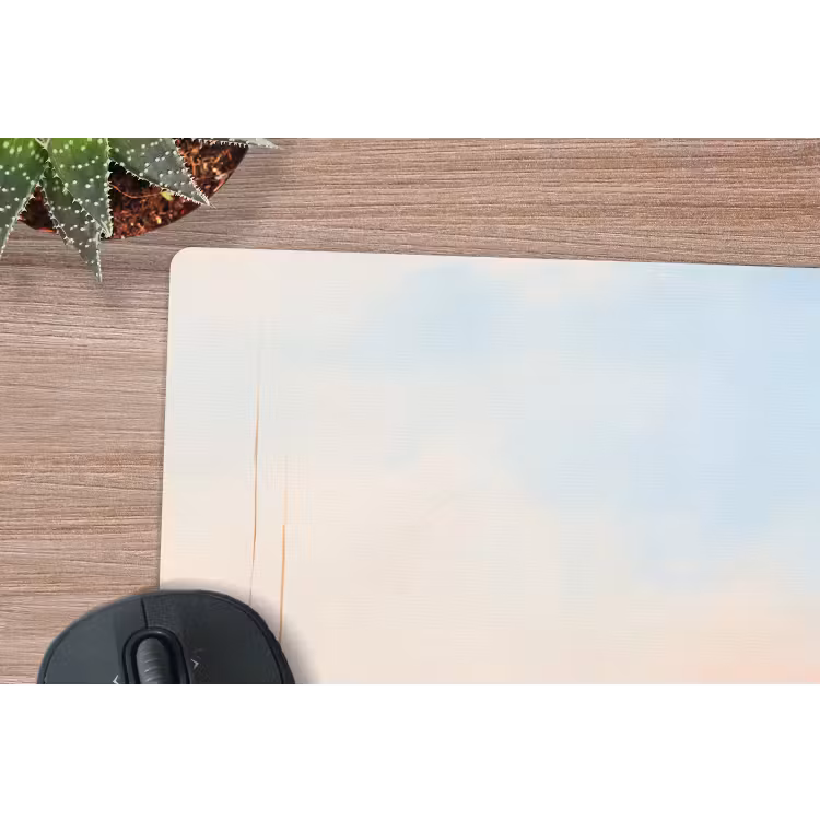 Abstract - Landschap - Horizon - Modern - Kleurrijk muismat rubber klein -closeup