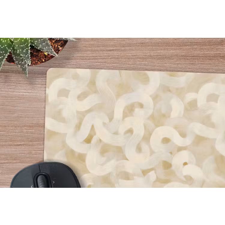 Abstract - Lijnen - Beige muismat rubber klein 262 -closeup