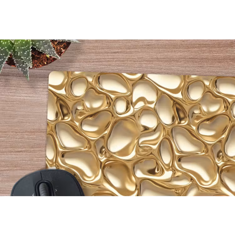 Abstract - Modern - Goud muismat rubber klein 262 -closeup