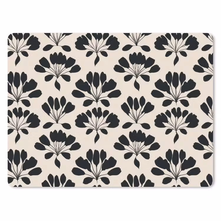 Abstract - Patroon - Zwart muismat rubber klein 262 -3d