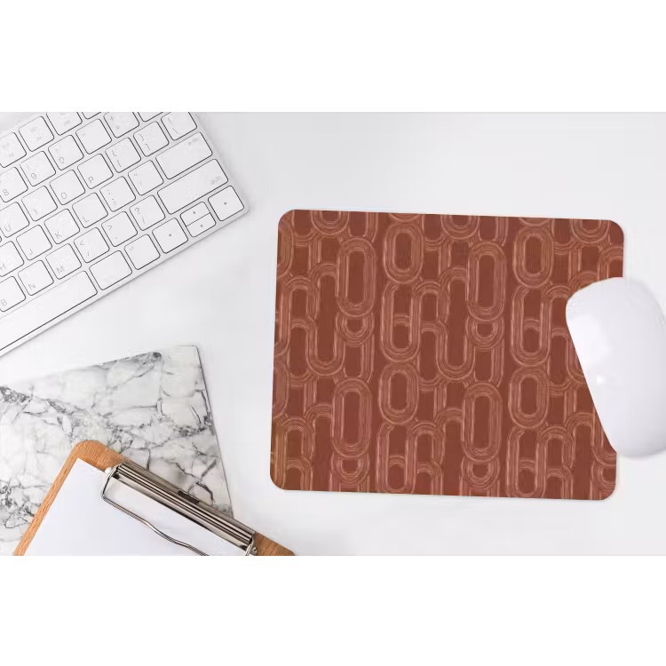 Abstract - Textuur - Bruin muismat rubber klein 262 -witbureau