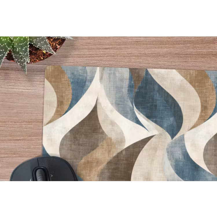 Abstract - Golven - Kleurrijk muismat rubber klein 262 -closeup