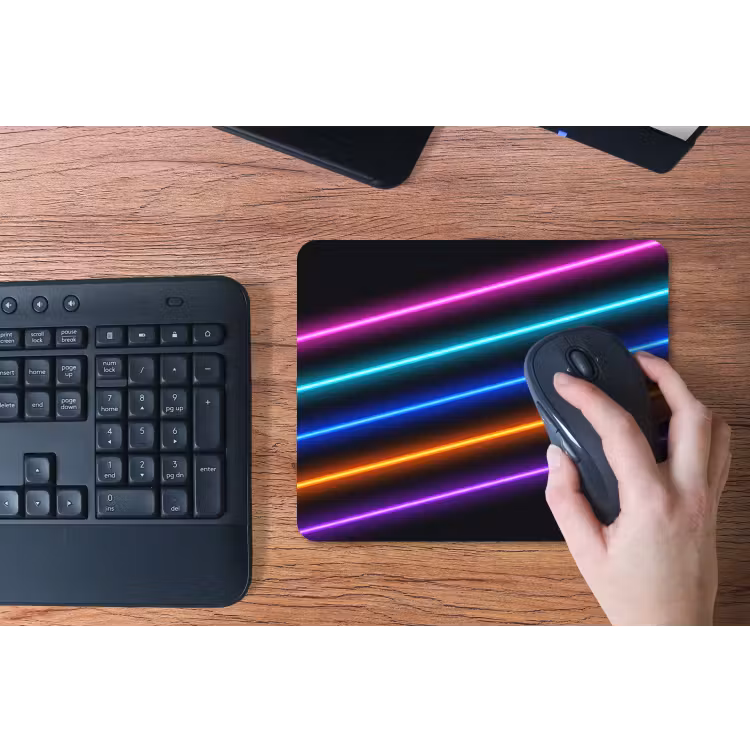 Esthetiek - Retro - Neon muismat rubber klein -toetsenbord
