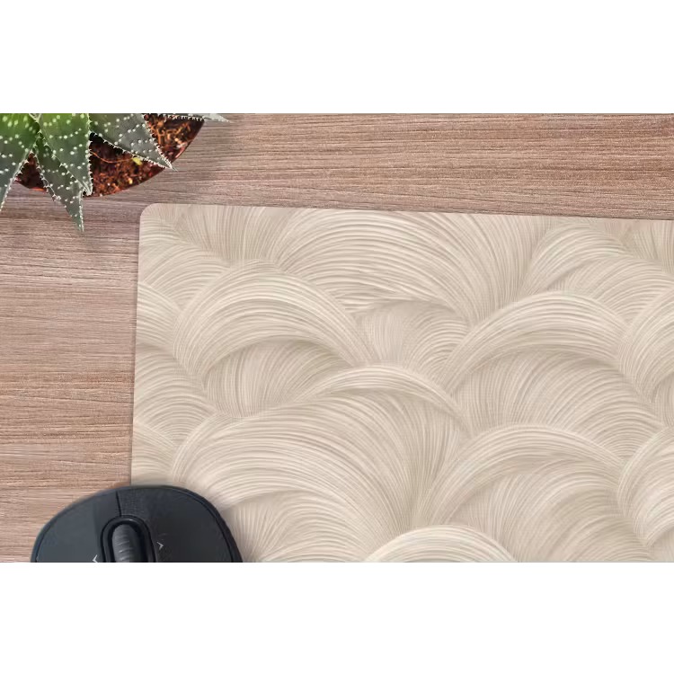 Bogen - Patroon - Beige muismat rubber klein 262 -closeup