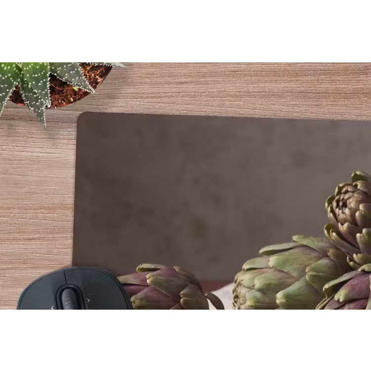 Mouse Pad - Artichoke - Food - Rustic - Artisjok - Eten - Rustiek muismat rubber klein