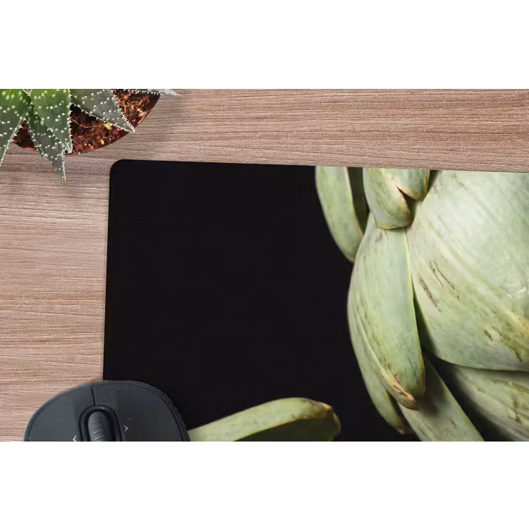 Mouse Pad - Artichoke - Green - Food - Artisjok - Groen - Eten muismat rubber klein