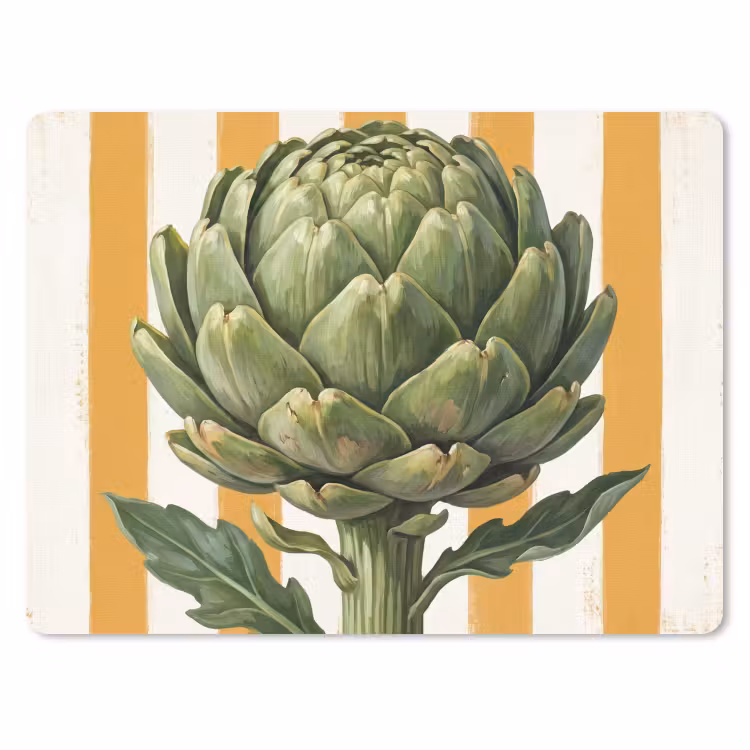 Mouse Pad - Artichoke - Modern - Vegetable - Artisjok - Modern - Groente muismat rubber klein