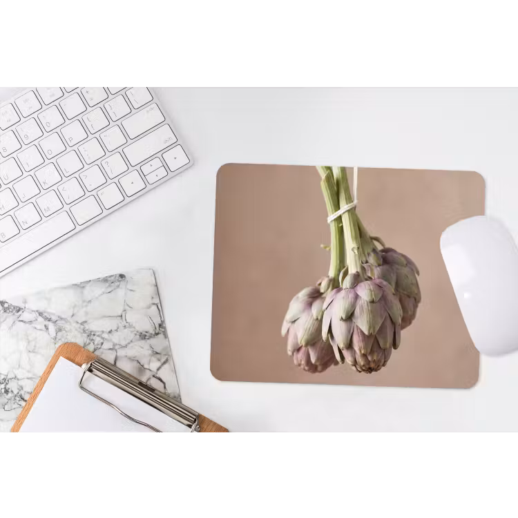Mouse Pad - Artichokes - Hanging - Vegetables - Artisjokken - Hangend - Groenten muismat rubber klein