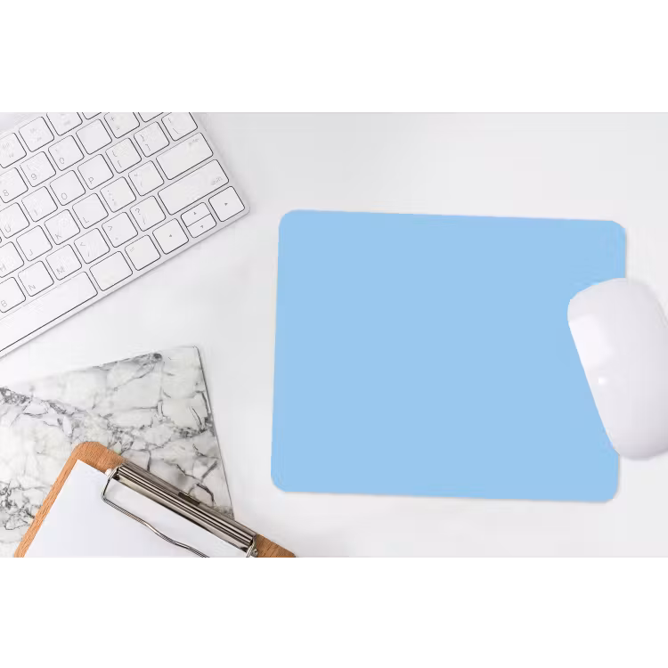 Baby - Blue - Blauw muismat rubber klein 262 -witbureau
