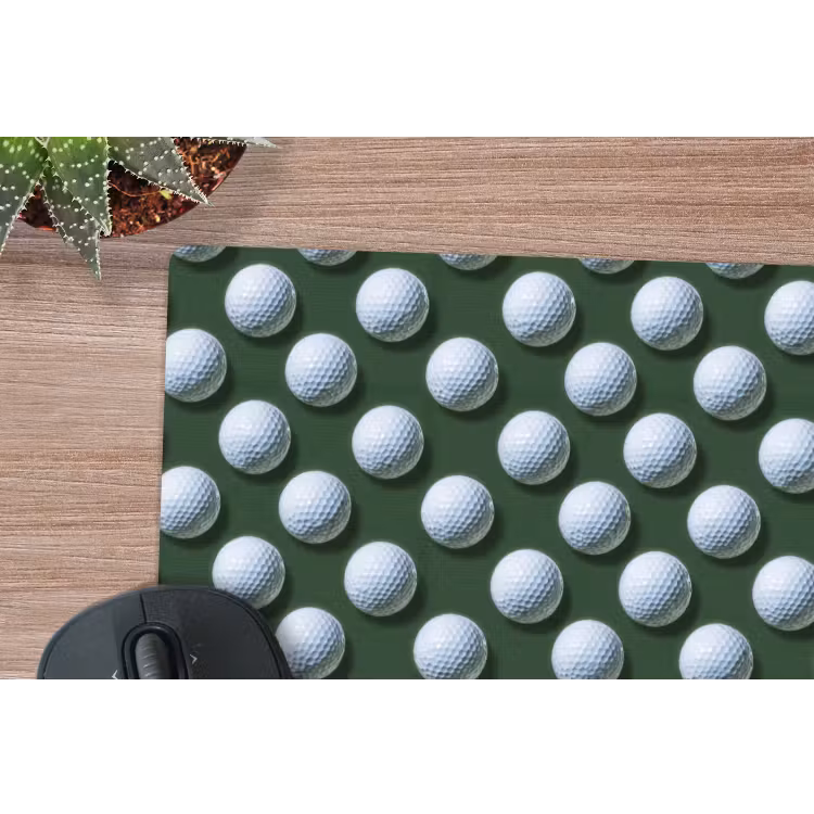 Ballen - Golf - Groen muismat rubber klein 262 -closeup