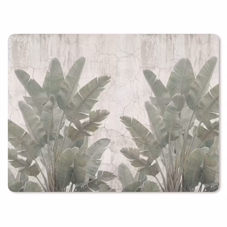 Bananenbladeren - Beton - Groen muismat rubber klein -3d