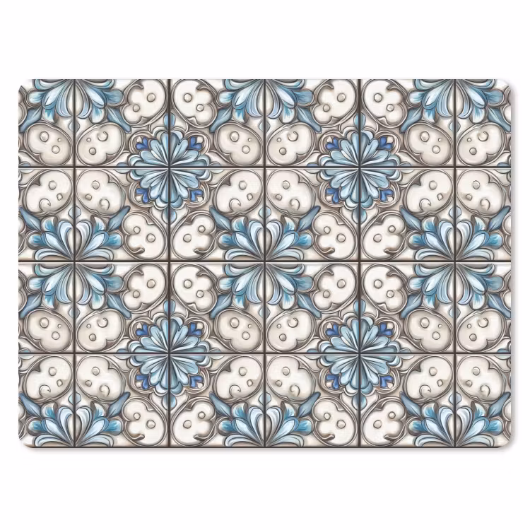 Barok - Tegel - Kleurrijk muismat rubber klein 262 -3d