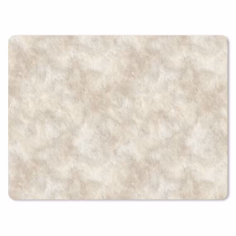 Beige - Reliëfstructuur - Natuursteen muismat rubber klein 262 -3d