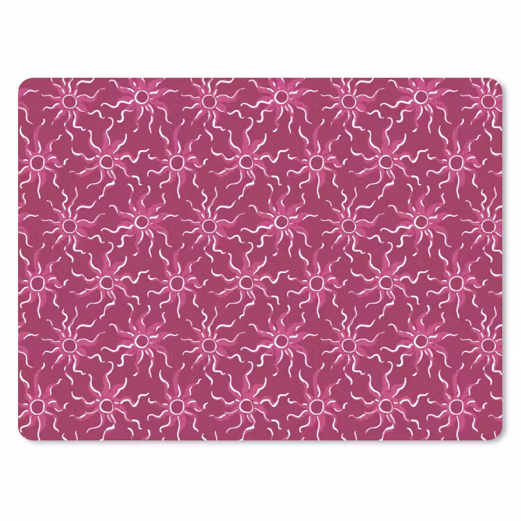 Bohemian - Zon - Magenta muismat rubber klein 262 -3d