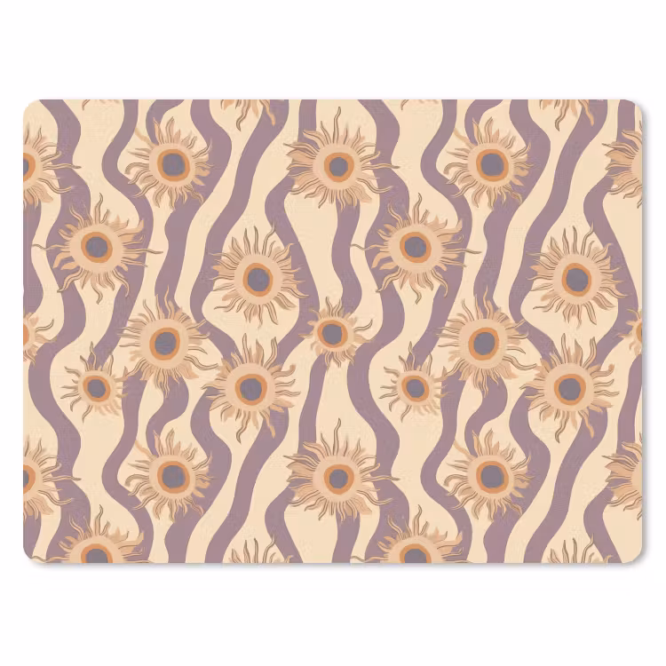 Bohemian - Vibe - Lavendelpaars muismat rubber klein 262 -3d