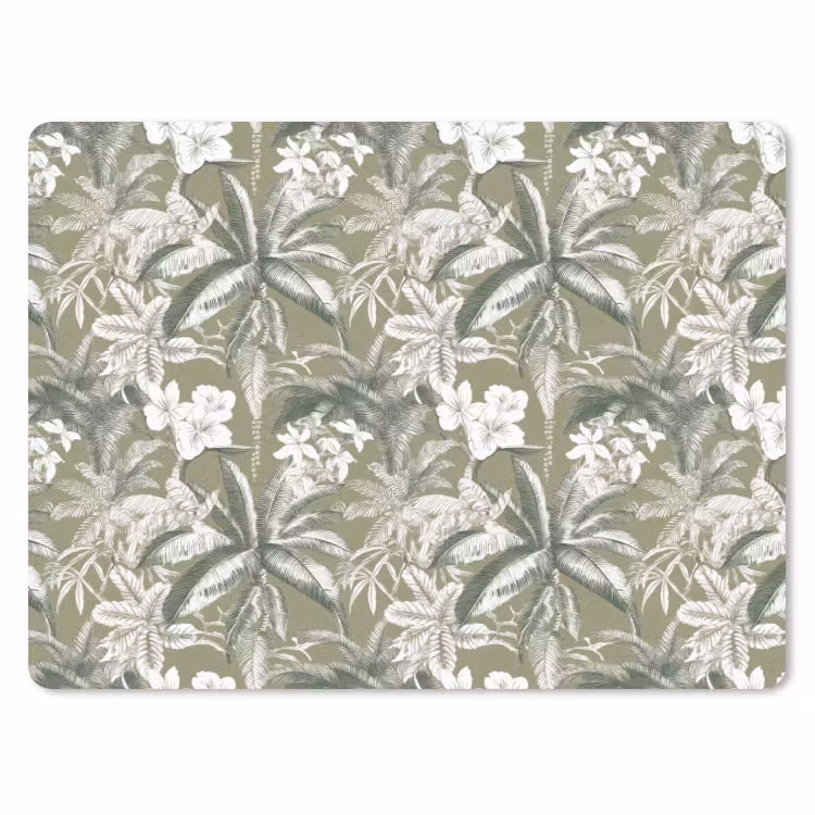 Botanisch - Bloemen - Groen muismat rubber klein 262 -3d