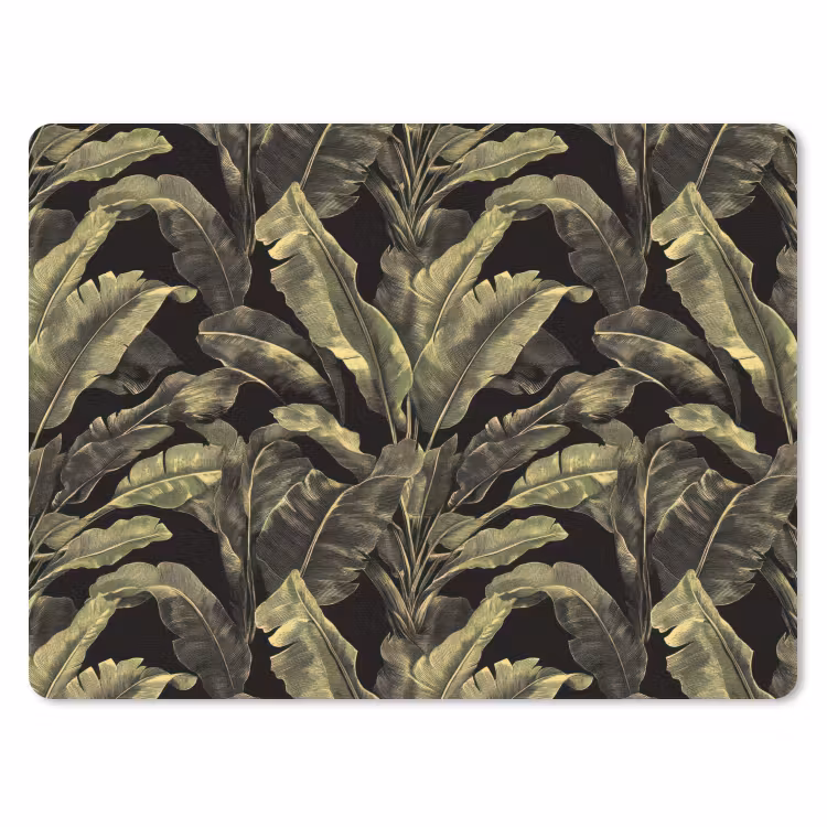 Botanisch - Bladeren - Groen muismat rubber klein 262 -3d
