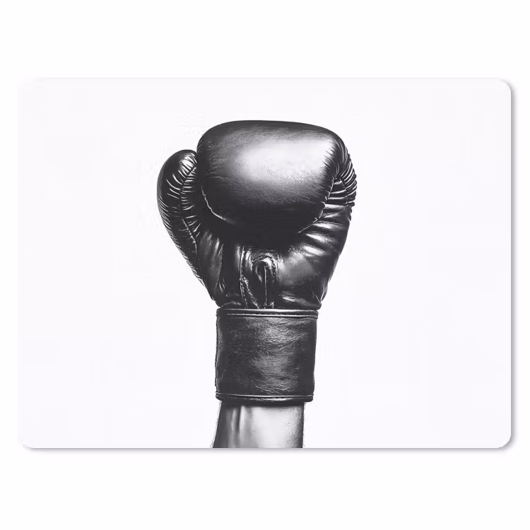 Bokshandschoen - Zwart - Hand muismat rubber klein -3d