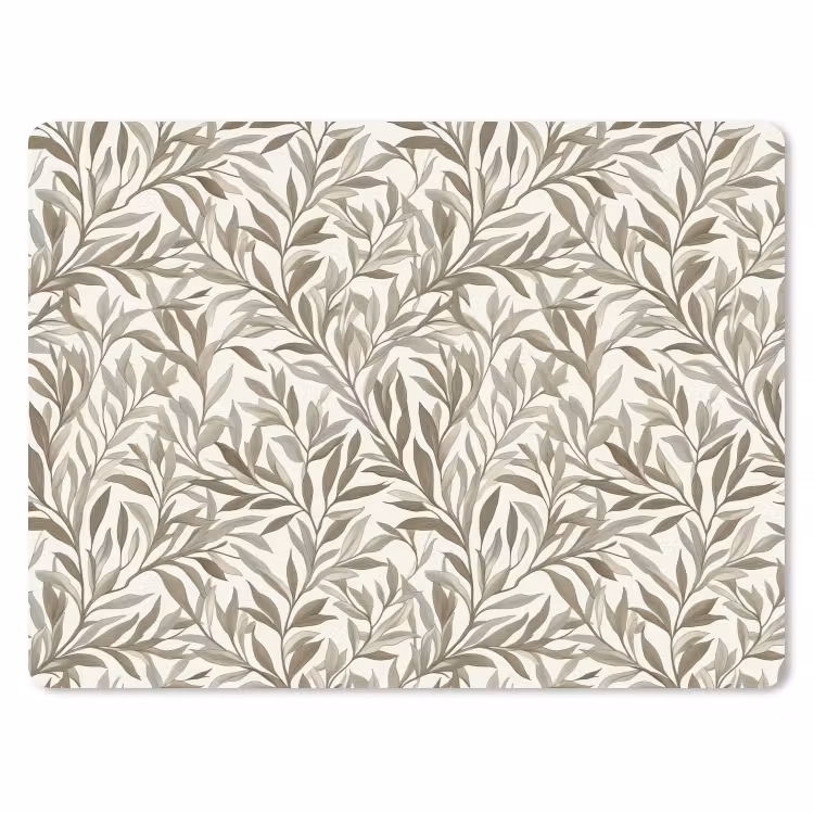 Takken - Botanisch - Taupe muismat rubber klein 262 -3d