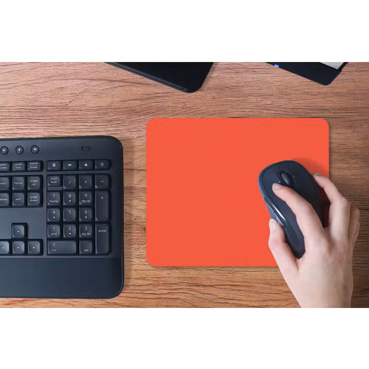 Burnt - Coral - Oranje muismat rubber klein 262 -toetsenbord