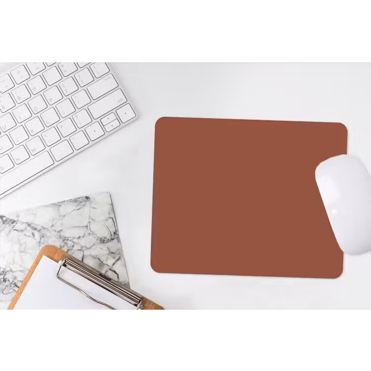 Burnt - Mahogany - Terracotta muismat rubber klein 262 -witbureau