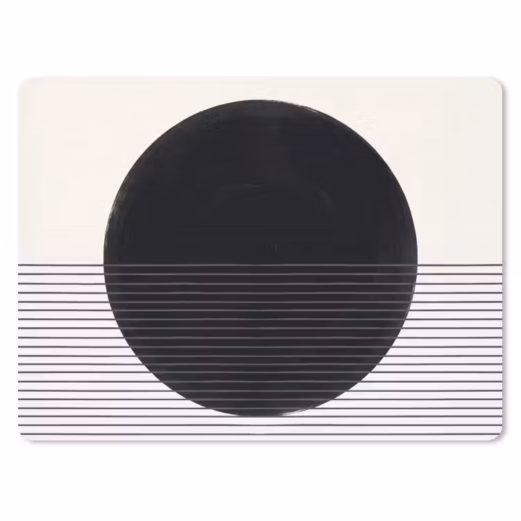 Mouse Pad - Circle - Lines - Abstract - Cirkel - Lijnen - Abstract muismat rubber klein