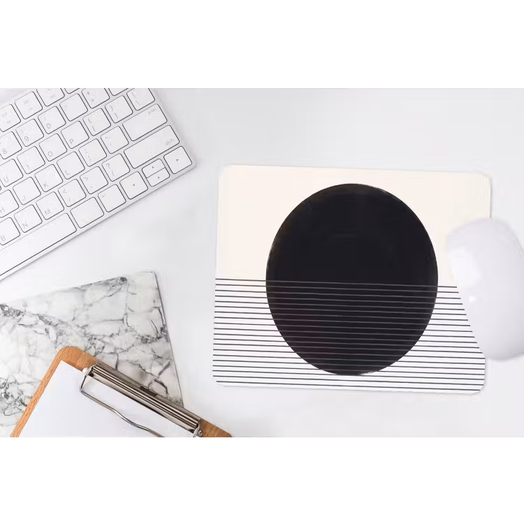 Mouse Pad - Circle - Lines - Abstract - Cirkel - Lijnen - Abstract muismat rubber klein