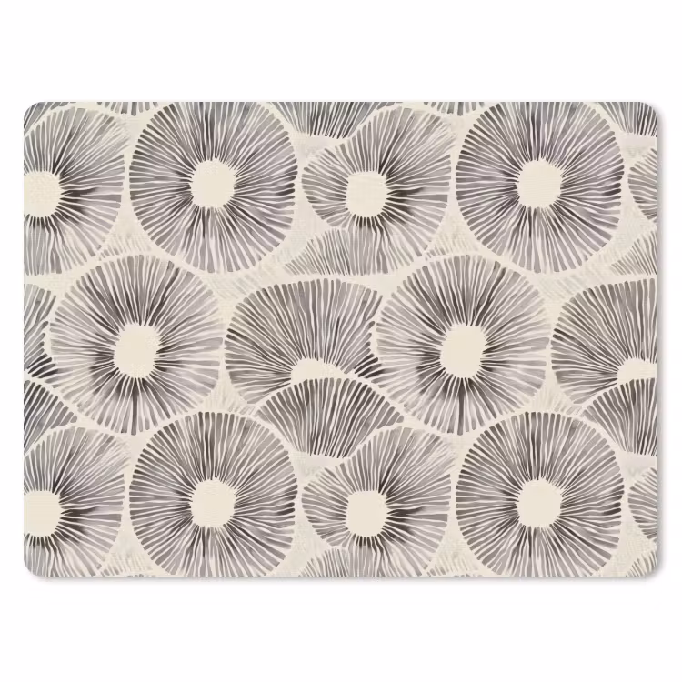 Cirkels - Patroon - Zwart muismat rubber klein 262 -3d