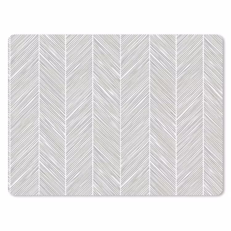 Klassiek - Visgraat - Grijs muismat rubber klein 262 -3d