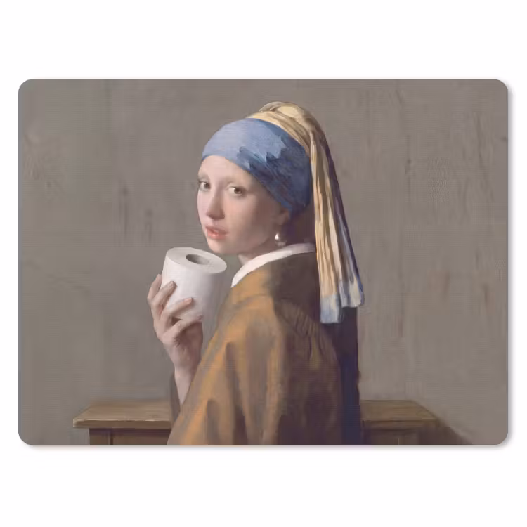 Klassiek - Humor - Kleurrijk muismat rubber klein -3d