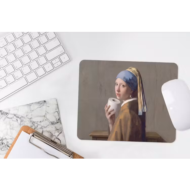 Klassiek - Humor - Kleurrijk muismat rubber klein -witbureau