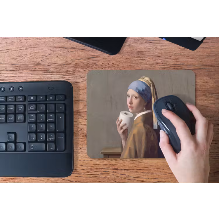Klassiek - Humor - Kleurrijk muismat rubber klein -toetsenbord