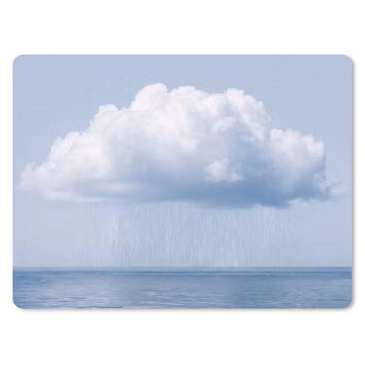 Mouse Pad - Cloud - Rain - Nature - Wolk - Regen - Natuur muismat rubber klein
