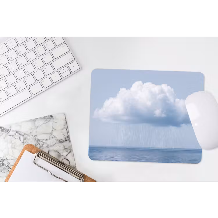 Mouse Pad - Cloud - Rain - Nature - Wolk - Regen - Natuur muismat rubber klein
