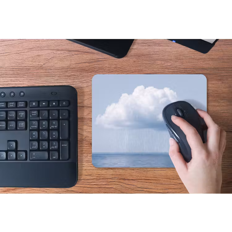 Mouse Pad - Cloud - Rain - Nature - Wolk - Regen - Natuur muismat rubber klein