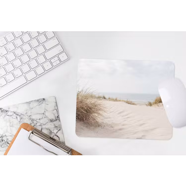 Wolken - Duinlandschap - Zand muismat rubber klein -witbureau