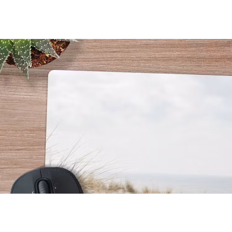 Wolken - Duinlandschap - Zand muismat rubber klein -closeup
