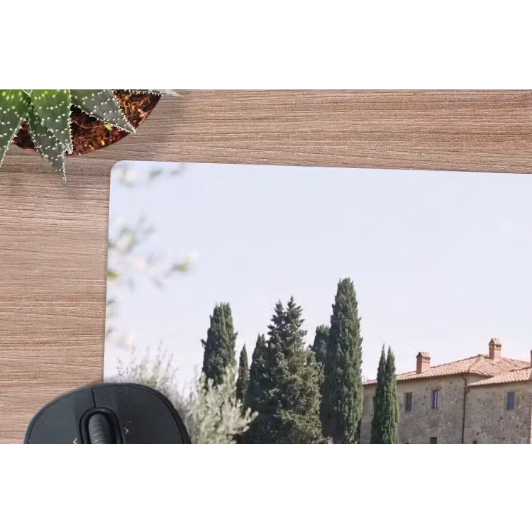 Mouse Pad - Country house - olive tree - orchard - Landhuis - olijfboom - gaard muismat rubber klein