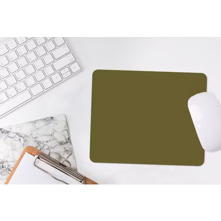 Dark - Olive - Groen muismat rubber klein 262 -witbureau