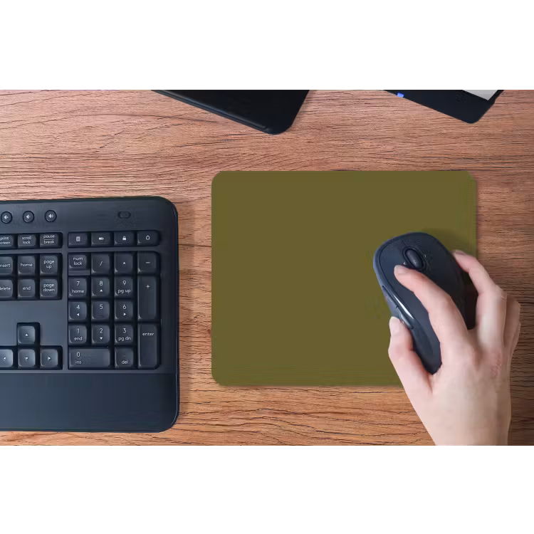 Dark - Olive - Groen muismat rubber klein 262 -toetsenbord